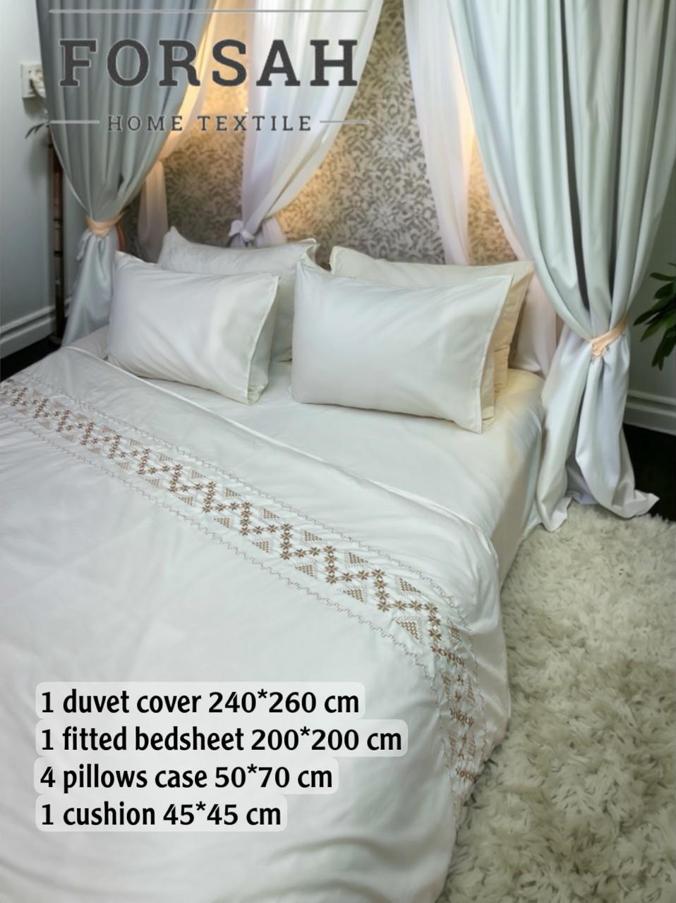 Embroidered Duvet Cover Set – 7 Pieces Model B