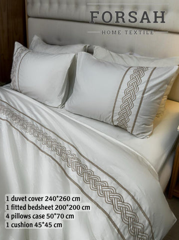 تلبيس لحاف تطريز 7 قطع موديل A