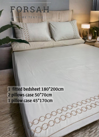 ملاية قطن 100% تطريز حرير C