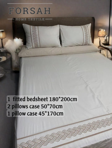 ملاية قطن 100% تطريز حرير A